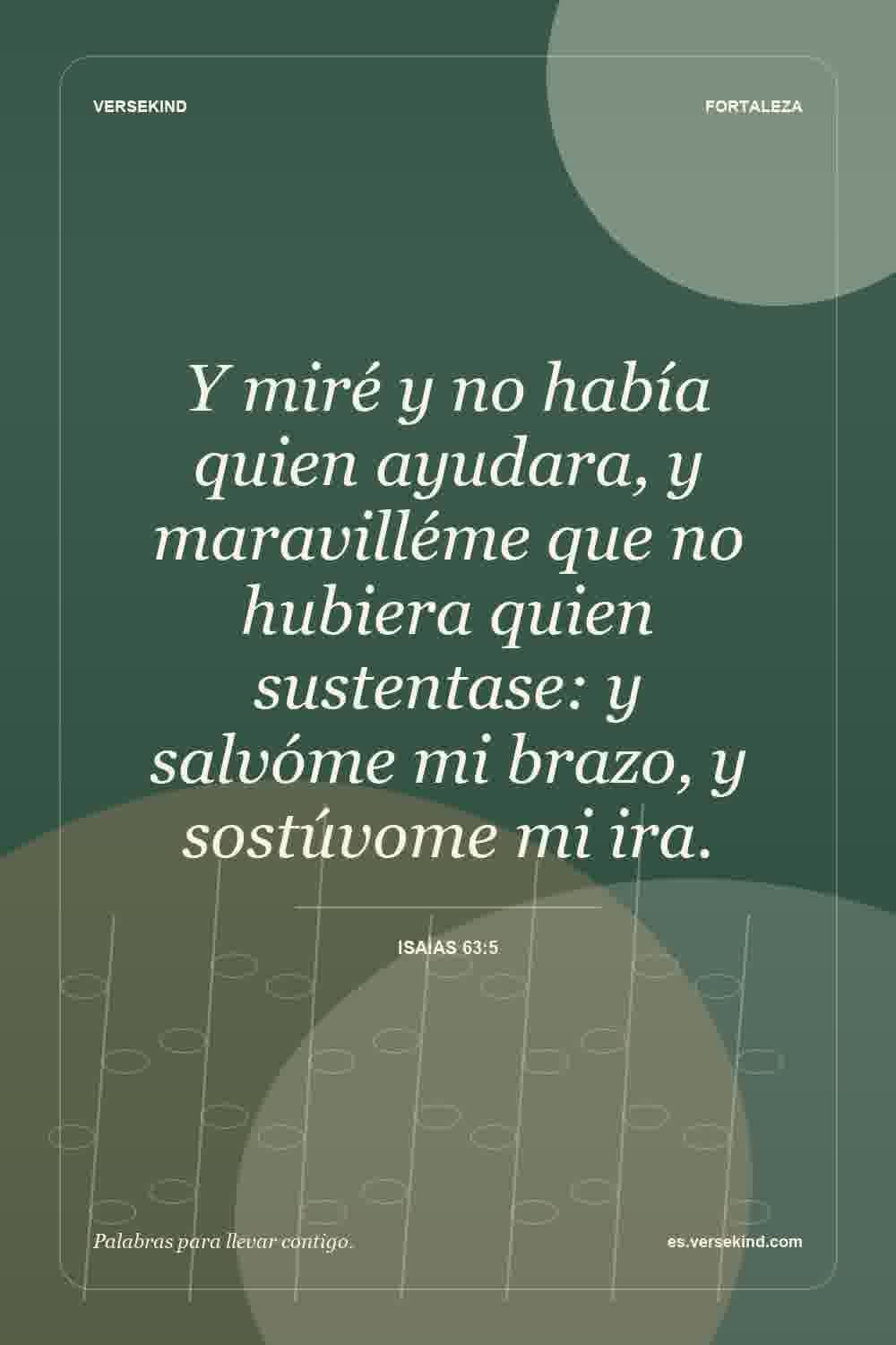 Y miré y no había quien ayudara, y maravilléme que no hubiera quien sustentase: y salvóme mi brazo, y sostúvome mi ira. — Isaías 63:5