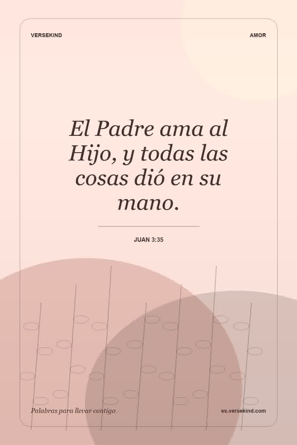 El Padre ama al Hijo, y todas las cosas dió en su mano. — Juan 3:35
