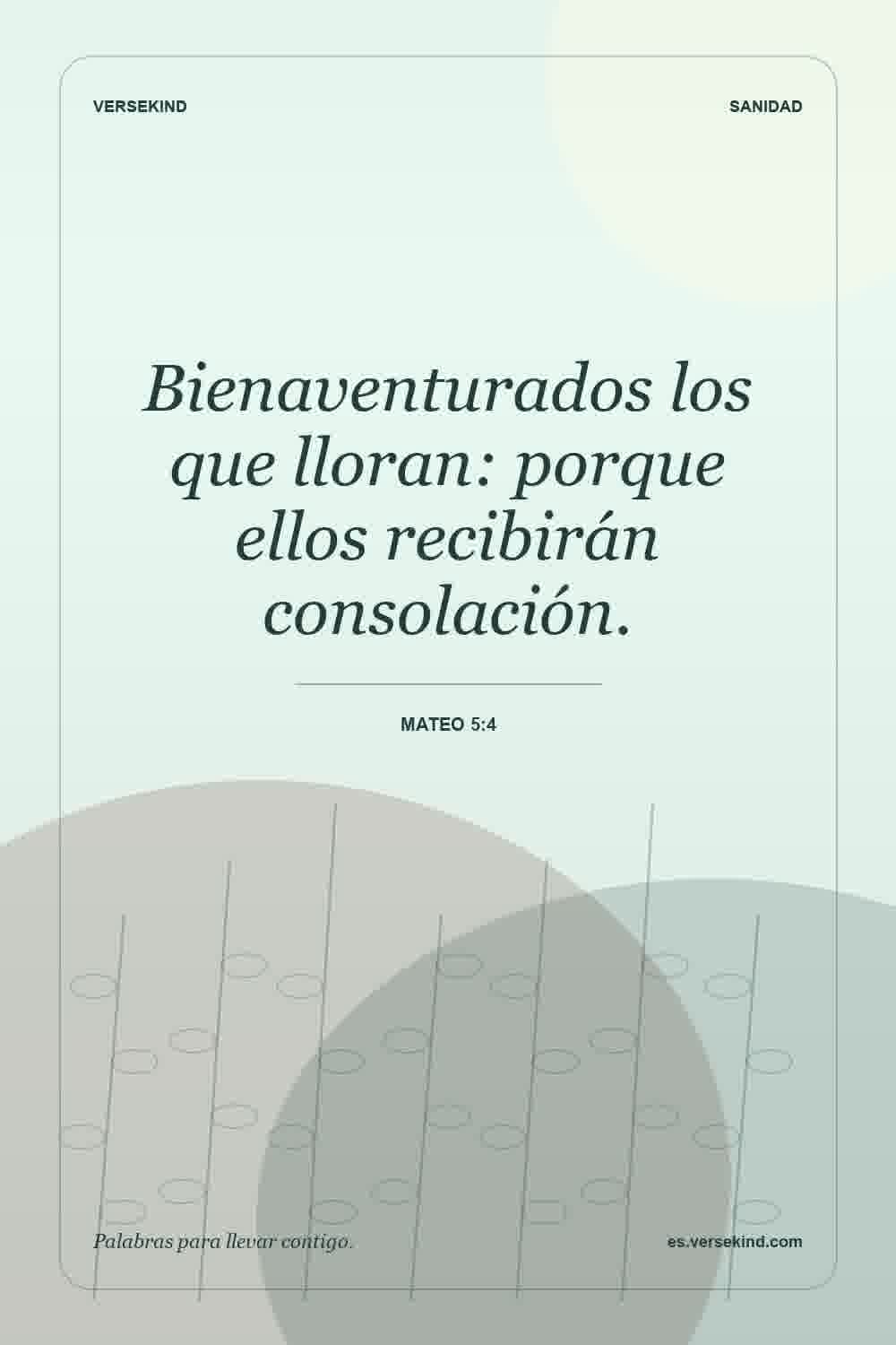 Bienaventurados los que lloran: porque ellos recibirán consolación. — Mateo 5:4