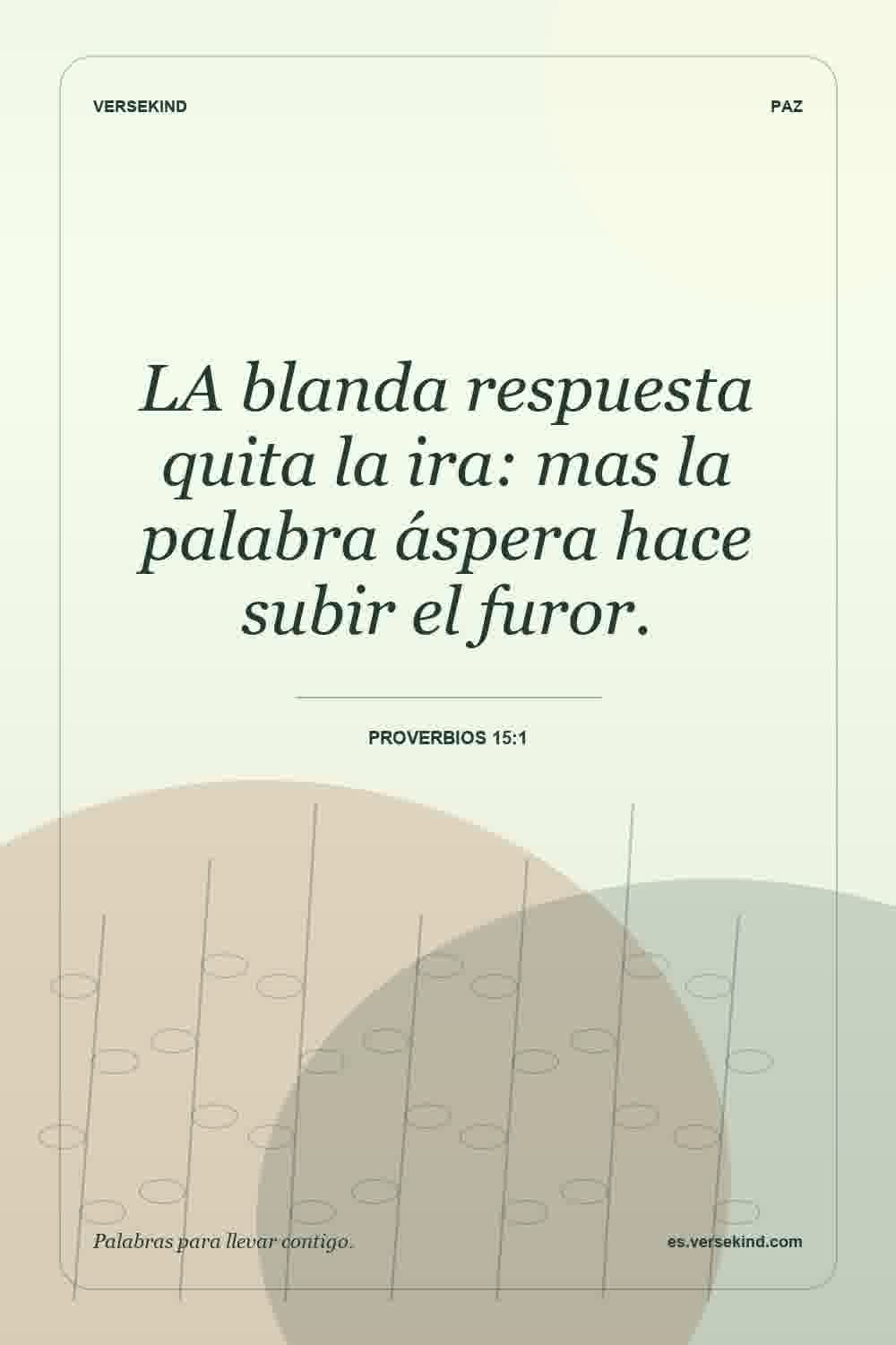 LA blanda respuesta quita la ira: mas la palabra áspera hace subir el furor. — Proverbios 15:1