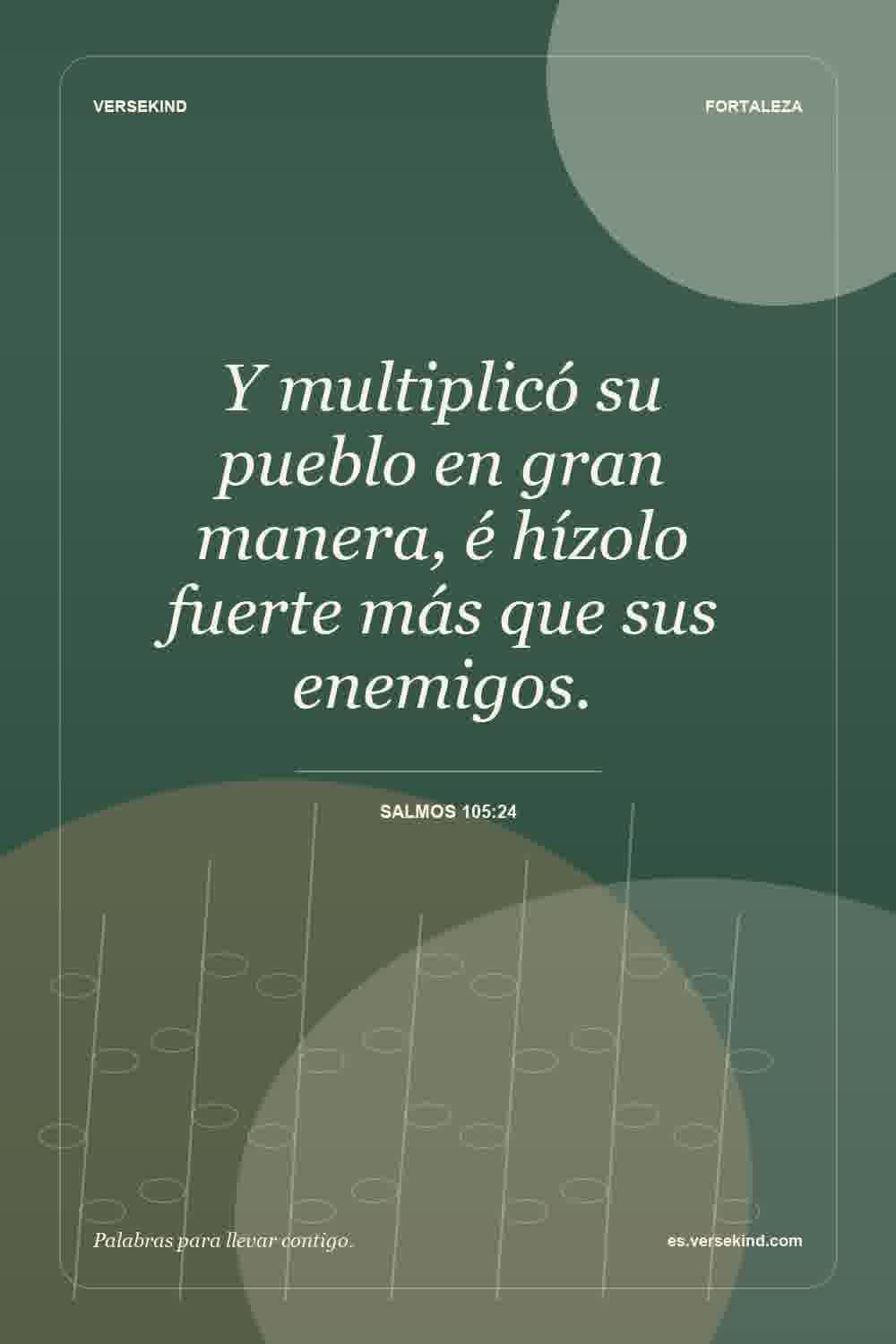 Y multiplicó su pueblo en gran manera, é hízolo fuerte más que sus enemigos. — Salmos 105:24