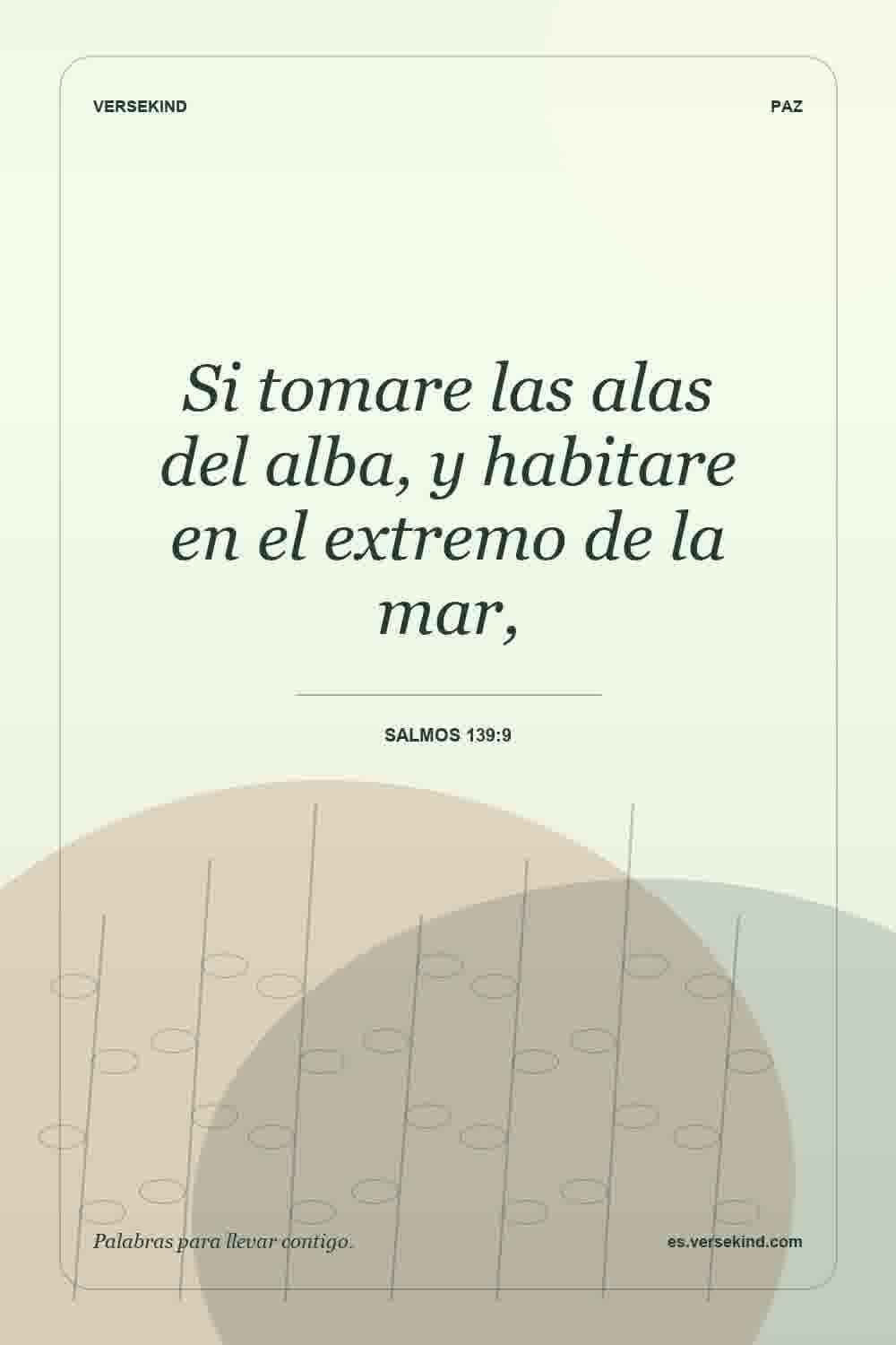 Si tomare las alas del alba, y habitare en el extremo de la mar, — Salmos 139:9